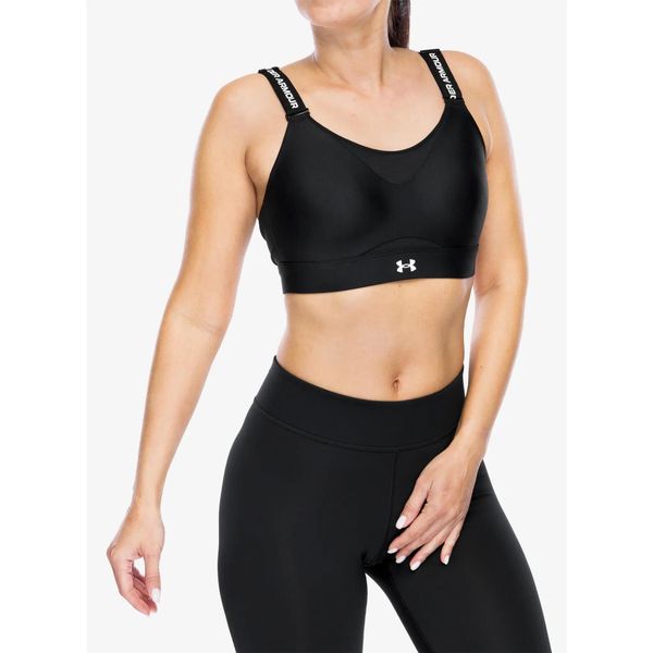 Biustonosz sportowy Under Armour Infinity 2.0 High Sports Big Cup Bra. Czarne biustonosze sportowe damskie Under Armour, bez wzorów. Za 209.99 zł.
