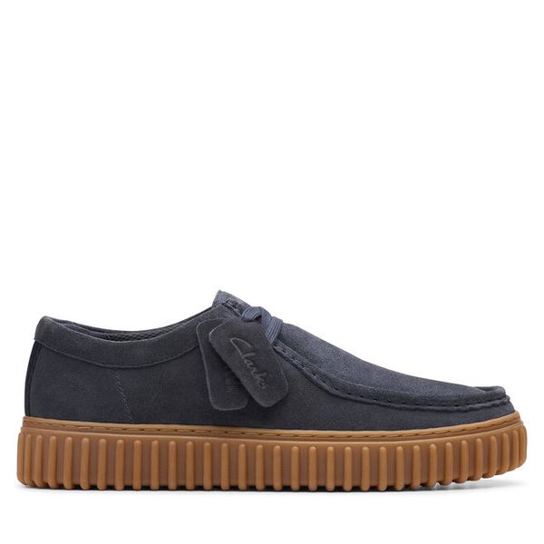 Mokasyny Clarks. Niebieskie mokasyny męskie Clarks. Za 409.99 zł.