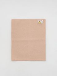 Prążkowany komin Pompompurin - beżowy. Brązowe szaliki dziecięce Reserved, prążkowane, bez ramiączek. Za 39.99 zł.