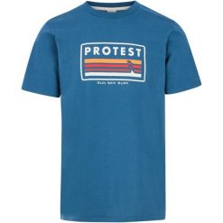 T-Shirt męski PROTEST PRTBarn. Niebieskie t-shirty męskie Protest, m, bez wzorów, z materiału, bez kołnierzyka. Za 170.00 zł.