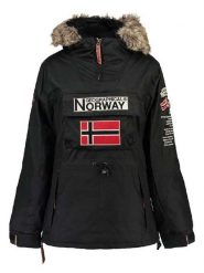 Geographical Norway Parka "Boomera" w kolorze czarnym rozmiar: XL. Czarne parki damskie Geographical Norway, xl, bez wzorów, z futra. Za 241.56 zł.