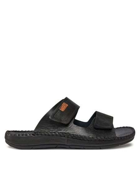 Pikolinos Klapki Tarifa 06J-0084 Czarny. Czarne klapki i japonki męskie Pikolinos, ze skóry. Za 519.99 zł.