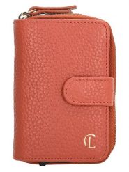 Charm Skórzany portfel w kolorze pomarańczowym - 7 x 11 x 3 cm rozmiar: onesize. Pomarańczowe portfele damskie Charm, bez wzorów, z materiału. Za 154.07 zł.
