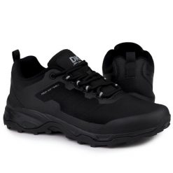 Buty męskie trekkingowe DK FALER. Czarne buty trekkingowe męskie DK, z materiału, bez zapięcia, trekkingowe. Za 158.00 zł.