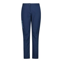Spodnie damskie z poliestru CMP Unlimitech. Niebieskie spodnie materiałowe damskie CMP, bez wzorów, z poliesteru, sportowe. Za 340.00 zł.