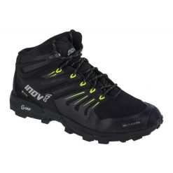 Buty Inov-8 Roclite 345 Gtx V2 M 001071-BKLM-M-01 czarne. Czarne buty sportowe na co dzień męskie z gumy, bez zapięcia. Za 928.63 zł.