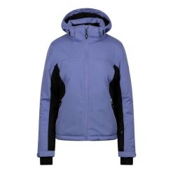 Kurtka Narciarska Damska Doris. Niebieskie kurtki damskie Trespass, l, bez wzorów, z materiału, z kapturem, narciarskie. Za 323.99 zł.