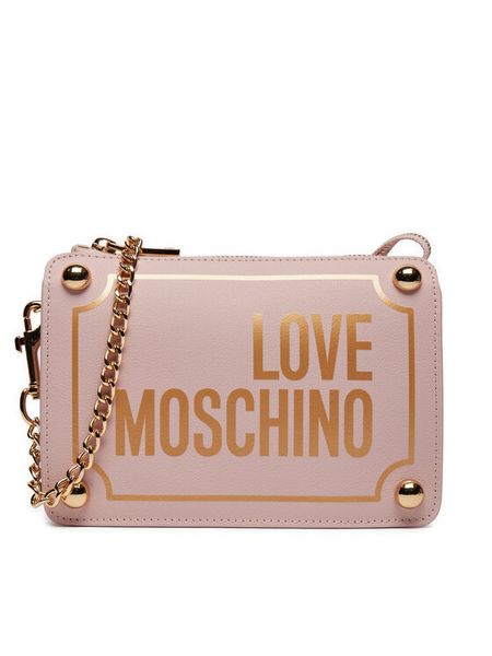 LOVE MOSCHINO Torebka JC4353PP0IK1160A Różowy. Czerwone torebki klasyczne damskie Love Moschino, bez wzorów, ze skóry, bez dodatków. Za 559.99 zł.