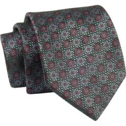Krawat Grafitowo-Bordowy, Wzór Geometryczny, 7 cm, Elegancki, Klasyczny, Męski -ALTIES. Czerwone krawaty i muchy męskie Alties, bez wzorów, z tkaniny, eleganckie. Za 49.00 zł.