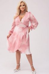 Elegancka sukienka Pudrowe Marzenie PLUS SIZE XXL OVERSIZE WIOSNA. Czerwone sukienki damskie Moda Size Plus Iwanek, na lato, plus size, bez wzorów, z elastanu, eleganckie, z asymetrycznym kołnierzem, plus size, bez ramiączek, mini, asymetryczne. Za 359.90 zł.
