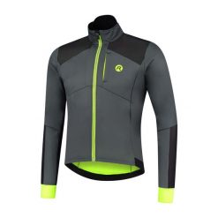 Kurtka rowerowa męska Rogelli Hi Vis mocno ocieplana. Czarne kurtki męskie Rogelli, m, bez wzorów, rowerowe. Za 465.00 zł.