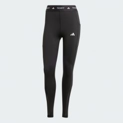 Legginsy Techfit Stash Pocket Full-Length. Czarne legginsy damskie Adidas, m, bez wzorów, z dzianiny. Za 199.00 zł.