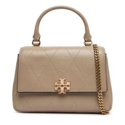 Torebka Tory Burch. Brązowe torebki klasyczne damskie Tory Burch, bez wzorów, bez dodatków. Za 2,024.00 zł.