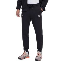 Spodnie dresowe New York Yankees MLB Base Run EMB Burnside. Czarne spodnie sportowe męskie 47 Brand, z bawełny. Za 302.50 zł.