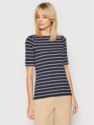 Lauren Ralph Lauren Bluzka 200701085002 Granatowy Slim Fit. Niebieskie bluzki damskie Lauren Ralph Lauren, xxl, bez wzorów, z bawełny, bez ramiączek. Za 245.99 zł.