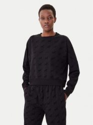 HUGO Bluza Lokky 50545210 Czarny Relaxed Fit. Czarne bluzy bez kaptura damskie Hugo, s, z bawełny. Za 399.99 zł.