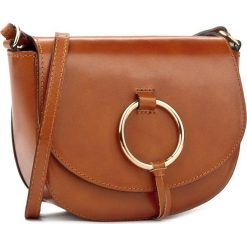 Torebka CREOLE - K10436 Koniakowy. Brązowe listonoszki damskie Creole, bez wzorów, ze skóry, na ramię, bez dodatków. Za 129.00 zł.