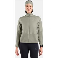 Kurtka hybrydowa Odlo Jacket ESSENTIAL INSULATOR HYBRID. Szare kurtki damskie Odlo, s, bez wzorów, z materiału, bez kaptura. Za 511.65 zł.