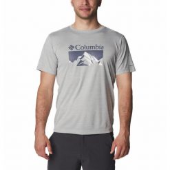 Koszulka Męska Columbia Zero Rules Short Sleeve T-Shirt. Szare t-shirty męskie Columbia, m, bez wzorów, bez kołnierzyka. Za 179.00 zł.