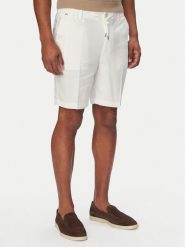 BOSS Szorty materiałowe Kane1 50557537 Biały Regular Fit. Białe szorty męskie Boss, z materiału, bez kołnierzyka. Za 629.99 zł.