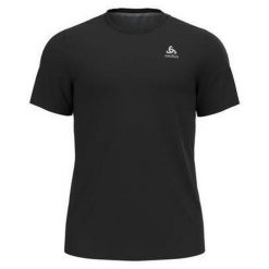 Koszulka z krótkim rękawem trekkingowa męska Odlo T-shirt F-DRY. Czarne t-shirty męskie Odlo, m, bez wzorów, bez kołnierzyka. Za 191.26 zł.
