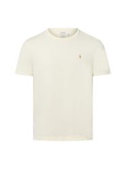 Polo Ralph Lauren Koszulka męska Mężczyźni Bawełna biały jednolity, M. Białe koszulki polo męskie Polo Ralph Lauren, m, bez wzorów, z bawełny, bez ramiączek. Za 339.95 zł.