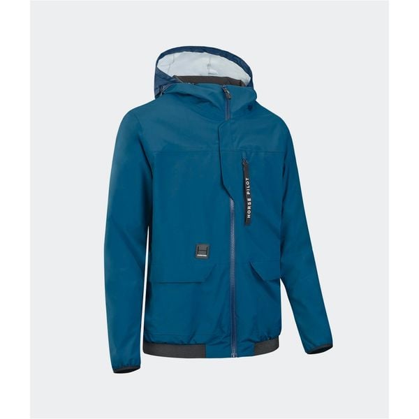 Męska kurtka bomber z kapturem Horse Pilot. Niebieskie kurtki męskie HORSE PILOT, m, bez wzorów, sportowe, z kapturem. Za 1,182.45 zł.