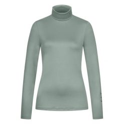 Damski sweter z golfem ELT Madisson. Niebieskie golfy damskie ELT, bez wzorów, bez ramiączek. Za 174.00 zł.