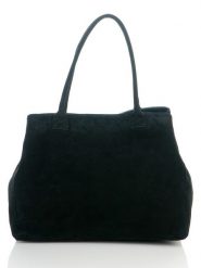 ORE10 Skórzany shopper bag "Plaso" w kolorze czarnym - 41 x 28 x 7 cm rozmiar: onesize. Czarne shopper bag damskie ORE10, bez wzorów, z materiału, bez dodatków. Za 223.99 zł.