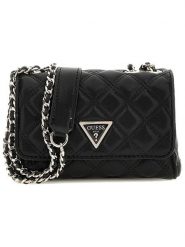Guess Torebka w kolorze czarnym - 18 x 12 x 6 cm rozmiar: onesize. Czarne torebki klasyczne damskie Guess, z aplikacjami, z materiału, bez dodatków. Za 395.31 zł.