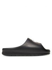 Lacoste Klapki 7-48CFA0011 Czarny. Czarne klapki damskie Lacoste, bez wzorów, z tworzywa sztucznego, bez obcasa. Za 199.99 zł.