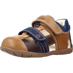 Sandały GEOX B KAYTAN A Brązowy. Brązowe sandały męskie Geox, z materiału, bez zapięcia. Za 133.99 zł.