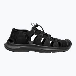 Sandały damskie KEEN Seanik H2. Czarne obuwie trekkingowe damskie Keen, bez wzorów, bez obcasa. Za 329.99 zł.