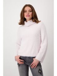 Monari Sweter w kolorze jasnoróżowym rozmiar: 38. Różowe swetry klasyczne damskie Monari, z bawełny, bez kołnierzyka. Za 145.26 zł.