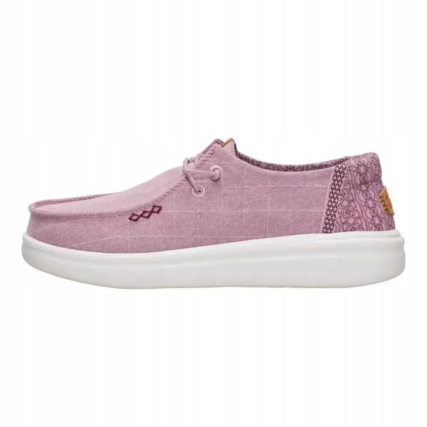 HEYDUDE Damskie Mokasyny Wendy Rise Chambray Grid. Czerwone mokasyny damskie Hey dude, z materiału. Za 259.00 zł.