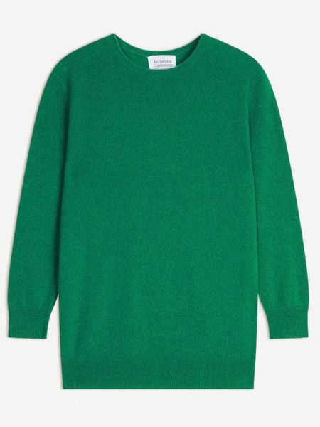 AUTHENTIC CASHMERE Kaszmirowy sweter "Estaris" w kolorze zielonym rozmiar: S. Zielone swetry klasyczne damskie AUTHENTIC CASHMERE, s, z kaszmiru, bez kołnierzyka. Za 399.95 zł.