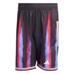 Krótki Domicile Paris Koszykówka. Czarne szorty męskie Adidas, bez wzorów, klasyczne. Za 216.00 zł.