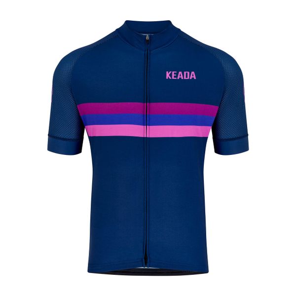 Damska koszulka rowerowa z krótkim rękawem - Sunset. Fioletowe bluzki sportowe damskie KEADA SPORTS, s, bez wzorów, z dresówki, bez ramiączek. Za 332.00 zł.