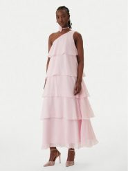 Vero Moda Sukienka koktajlowa Felicia 10348522 Różowy Regular Fit. Czerwone sukienki damskie Vero Moda, l, bez wzorów, z syntetyku, wizytowe, bez kołnierzyka, bez ramiączek. Za 359.99 zł.