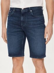 Tommy Hilfiger Szorty jeansowe Brooklyn MW0MW35176 Granatowy Straight Fit. Niebieskie szorty męskie Tommy Hilfiger, bez wzorów, z bawełny. Za 429.99 zł.