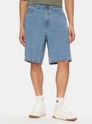Vans Szorty jeansowe Check-5 VN000C9V Niebieski Baggy Fit. Niebieskie szorty męskie Vans, z bawełny, bez kołnierzyka. Za 189.99 zł.
