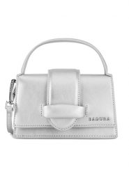 Badura Torebka TYL00534 Srebrny. Szare torebki klasyczne damskie Badura, bez wzorów, z poliesteru, bez dodatków. Za 179.99 zł.