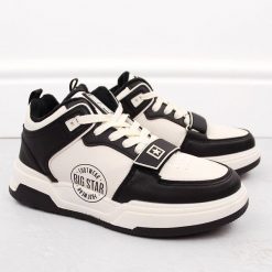 Buty sportowe męskie wysokie ocieplane Big Star OO174557. Buty sportowe na co dzień męskie Big Star, ze skóry ekologicznej, bez zapięcia. Za 110.00 zł.