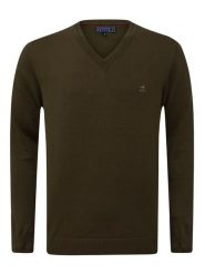 SIR RAYMOND TAILOR Sweter "Los Angeles" w kolorze ciemnobrązowym rozmiar: XXL. Brązowe swetry męskie Sir Raymond Tailor, xxl, bez wzorów, z bawełny, bez kołnierzyka. Za 131.43 zł.