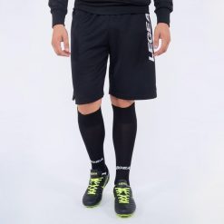 Bermudy Męskie Bieganie Trening Sportowe Kluczowe Cechy Model. Czarne szorty męskie Legea, m, z bawełny, do biegania. Za 64.00 zł.
