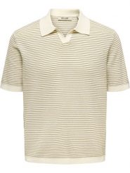 ONLY & SONS Koszulka polo "Kian" w kolorze beżowym rozmiar: M. Brązowe koszulki polo męskie Only & Sons, m, bez wzorów, z bawełny, bez ramiączek. Za 109.78 zł.