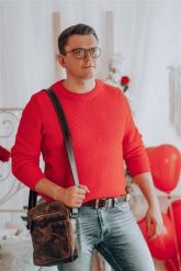 Beltimore męski skórzany pasek szeroki jeans brązowy 523 : Kolory - brązowy, beżowy, Rozmiar pasków - r.110-125 cm. Brązowe paski męskie bez wzorów, z jeansu. Za 54.90 zł.