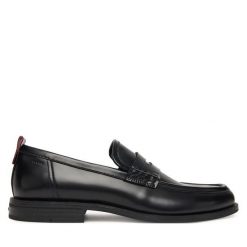 Półbuty HUGO. Czarne buty wizytowe męskie Hugo, bez zapięcia. Za 649.99 zł.