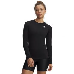 Koszulka damska Under Armour HG Authentics Comp LS 1365459. Białe bluzki sportowe damskie Under Armour, s, bez wzorów, z elastanu, bez ramiączek. Za 170.45 zł.