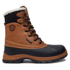 Śniegowce Vertigo Alpes. Brązowe buty zimowe męskie Vertigo Alpes, bez zapięcia. Za 429.99 zł.